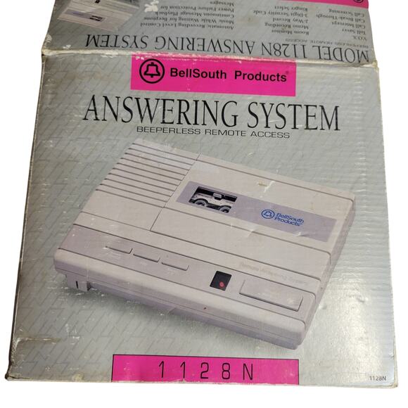 BellSouth Answering System Machine Beeperless Remote Access Model 1128N TESTED - Picture 2 of 9